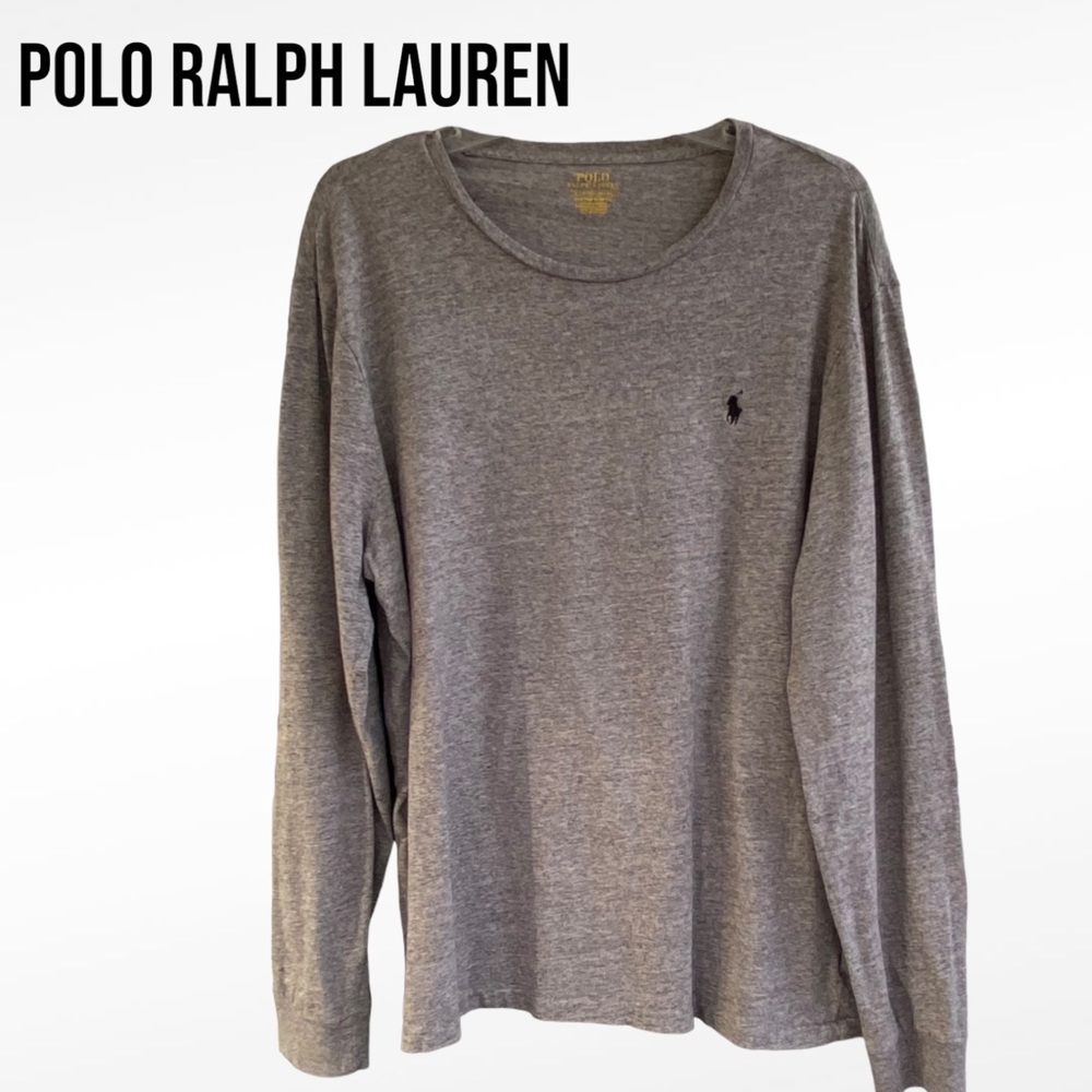 Polo Ralph Lauren CUSTOM SLIM FIT LONG SLEEVE SHIRT Men’s XL Gray EUC